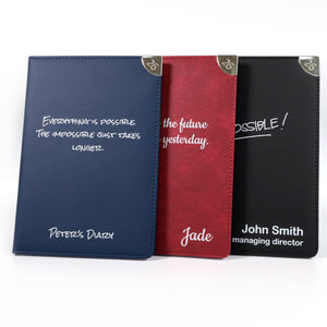 Personalised Executive Diary Organiser 2026, A5 size | Custom Printed Planner (UK dates)