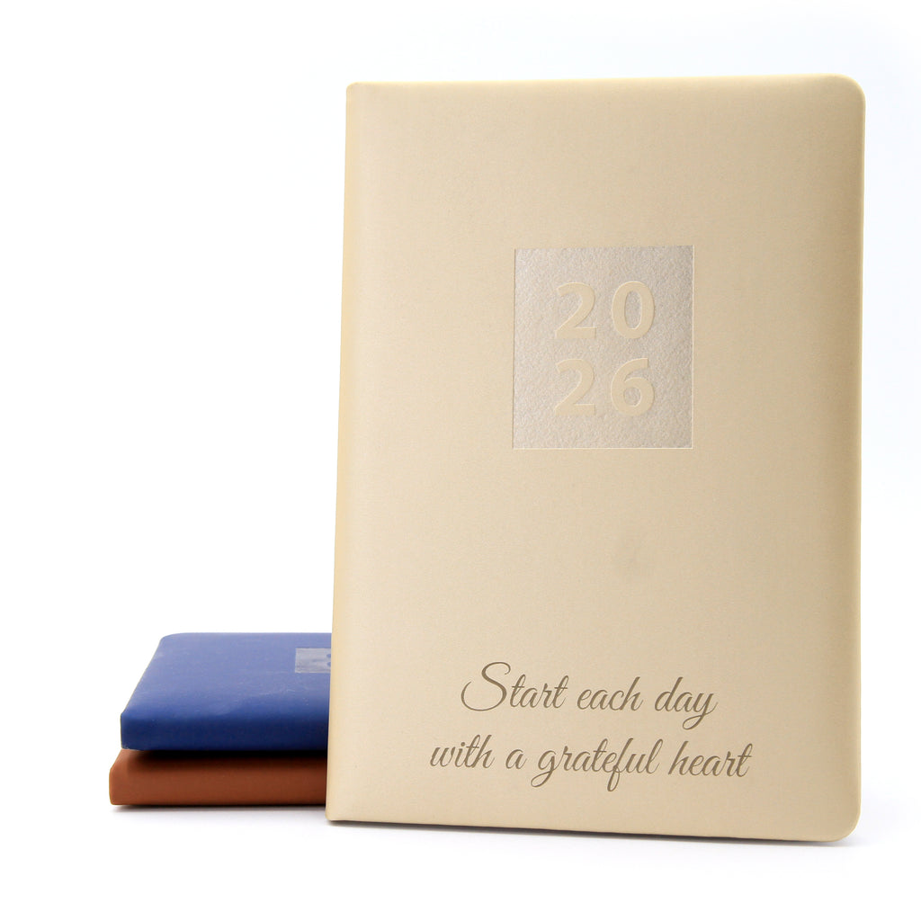 Personalised Hardcover Fashion Diary Organiser 2026  | Custom Engraved Planner