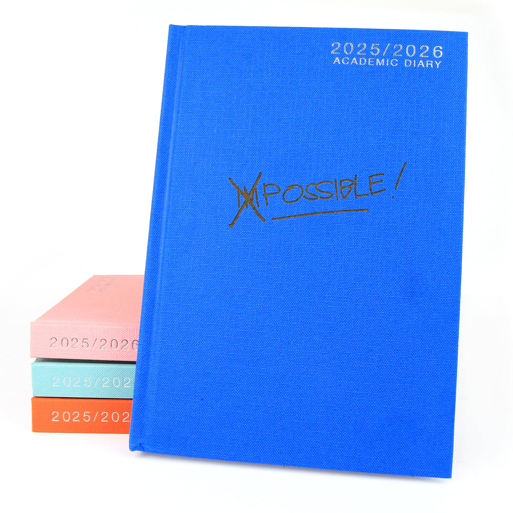 Personalised Academic Hardcover Diary 2025-2026 - A4/A5 | Custom Engraved
