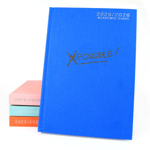 Personalised Academic Hardcover Diary 2025-2026 - A4/A5 | Custom Engraved