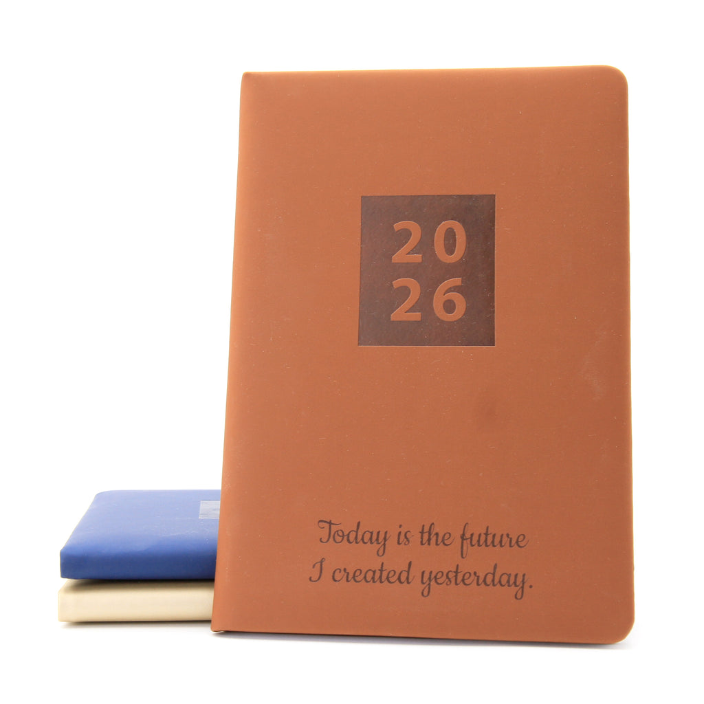 Personalised Hardcover Fashion Diary Organiser 2026  | Custom Engraved Planner