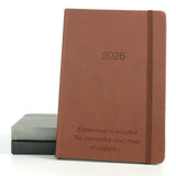 Personalised Hardcover Executive Diary 2026, A4/A5 | Custom Engraved Organiser - UK dates