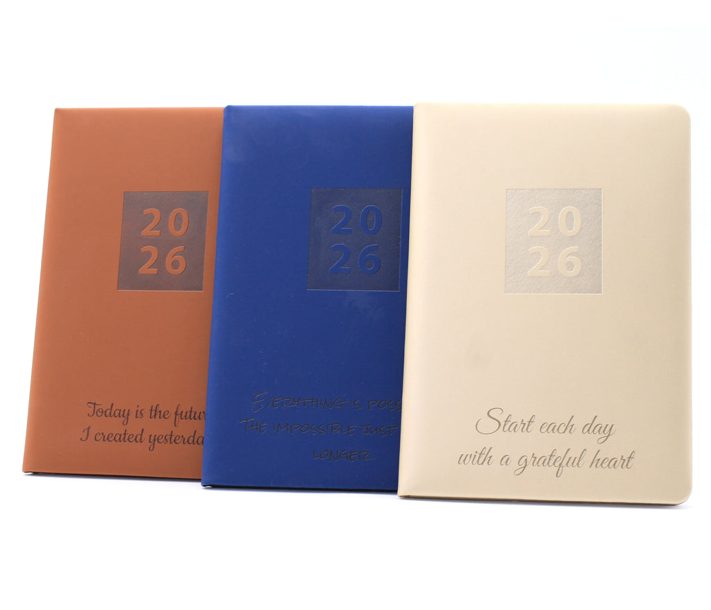 Personalised Hardcover Fashion Diary Organiser 2026  | Custom Engraved Planner
