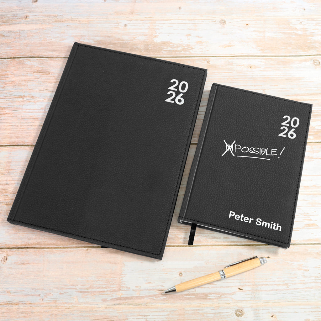 Personalised Premium Diary Organiser 2026 A4/A5 size | Custom Printed Planner