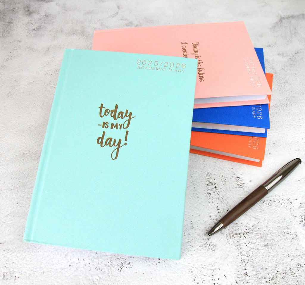 Personalised Academic Hardcover Diary 2025-2026 - A4/A5 | Custom Engraved