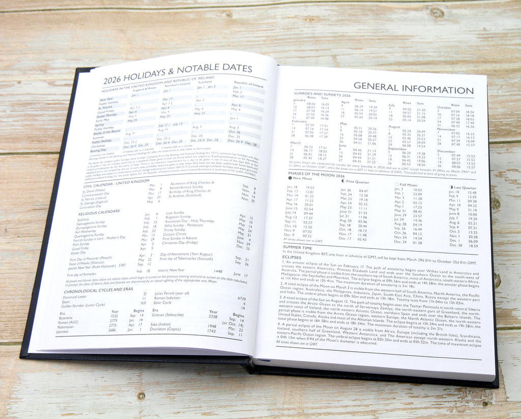 Personalised Premium Hardback Diary 2026, A4/A5 size | Custom printed Organiser (UK dates)