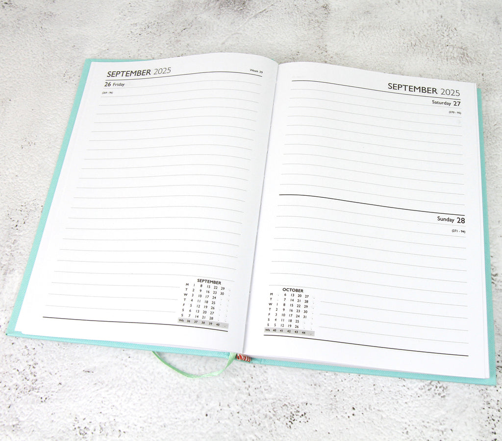 Personalised Academic Hardcover Diary 2025-2026 - A4/A5 | Custom Engraved