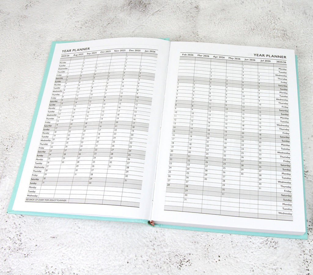 Personalised Academic Hardcover Diary 2025-2026 - A4/A5 | Custom Engraved