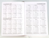 Personalised Custom Premium Diary Organiser 2024, A5 size, UK dates and holidays