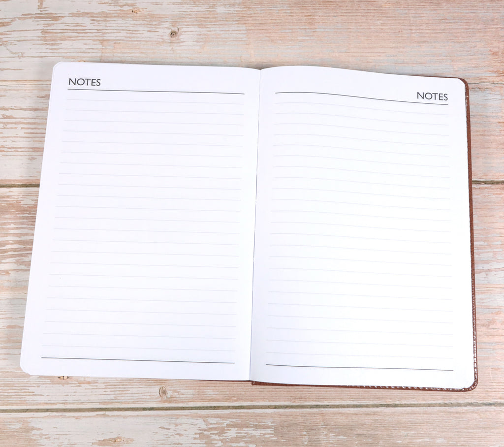 Personalised Premium 2026 Diary Organiser - A5 size | Custom Engraved Planner (UK dates and holidays)