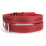 Personalised Custom Leather Dog Collar