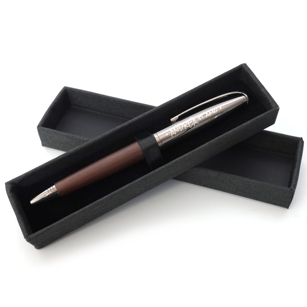 Personalised Premium Wooden Ballpoint Pen + Gift Box