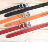 Personalised Custom Leather Dog Collar