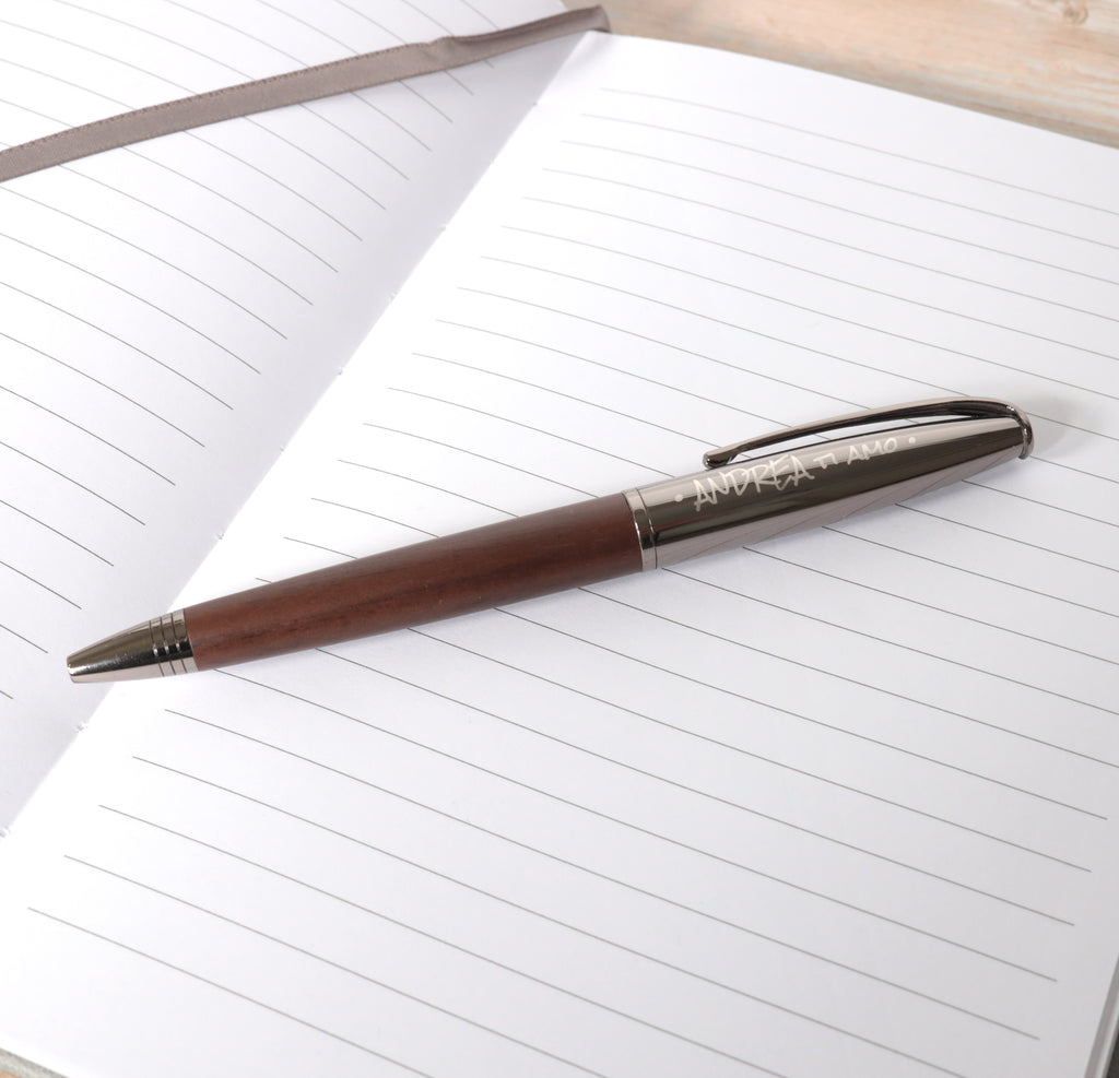 Personalised Premium Wooden Ballpoint Pen + Gift Box