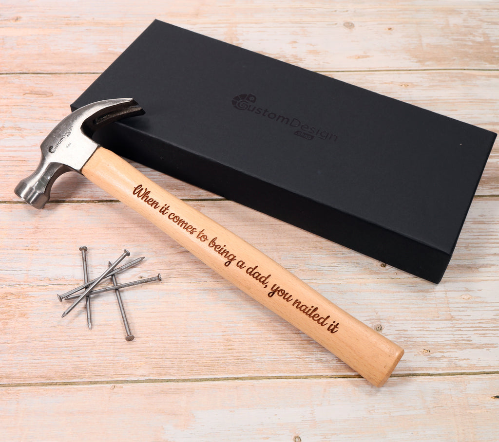 Personalised Engraved Hammer + optional Gift Box