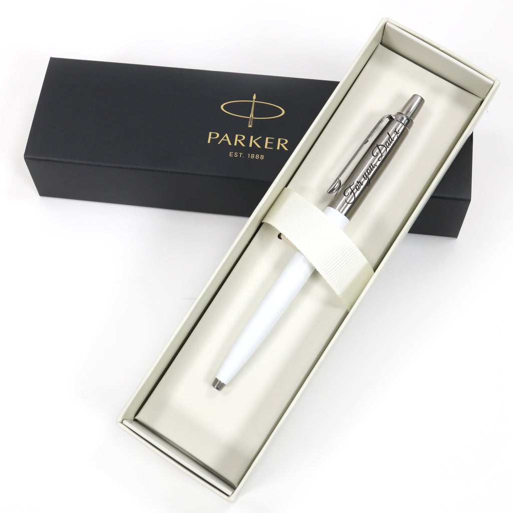 Personalised Custom Parker Jotter Pen + Gift Box | Design A Truly Unique Present | Laser Engraved