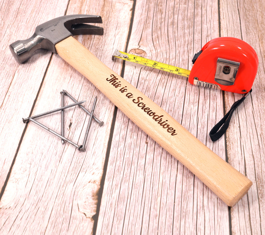 Personalised Engraved Hammer + optional Gift Box