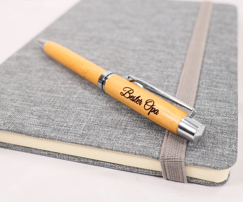 Personalised Bamboo Wooden Ballpoint Eco Pen + Gift Box