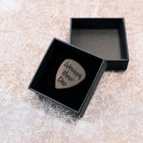 Personalised Custom Wooden Guitar Pick Plectrum + Gift Box