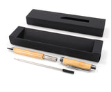 Personalised Bamboo Wooden Ballpoint Eco Pen + Gift Box