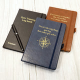 Personalised Premium Hardcover A5 Notebook Journal with Gold Embossing