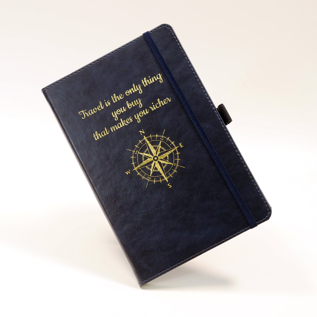 Personalised Premium Hardcover A5 Notebook Journal with Gold Embossing