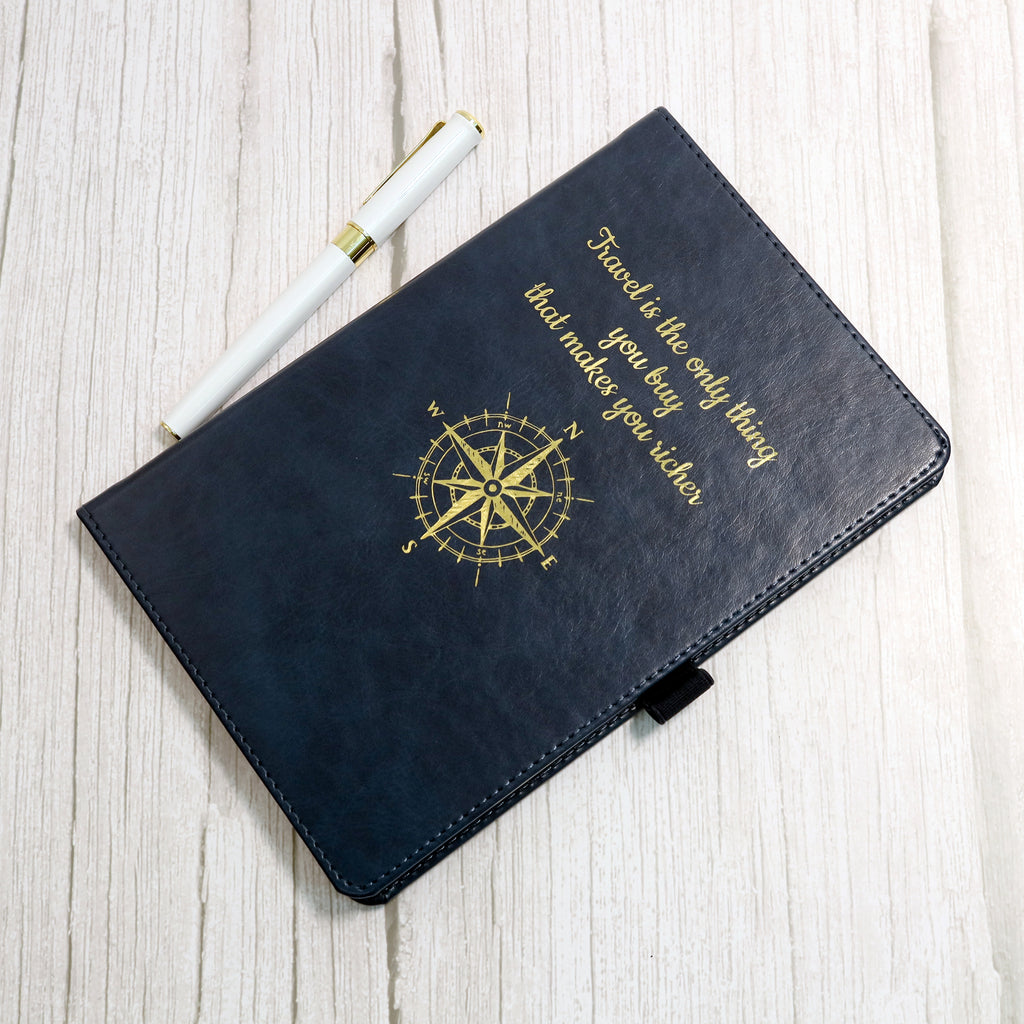 Personalised Premium Hardcover A5 Notebook Journal with Gold Embossing