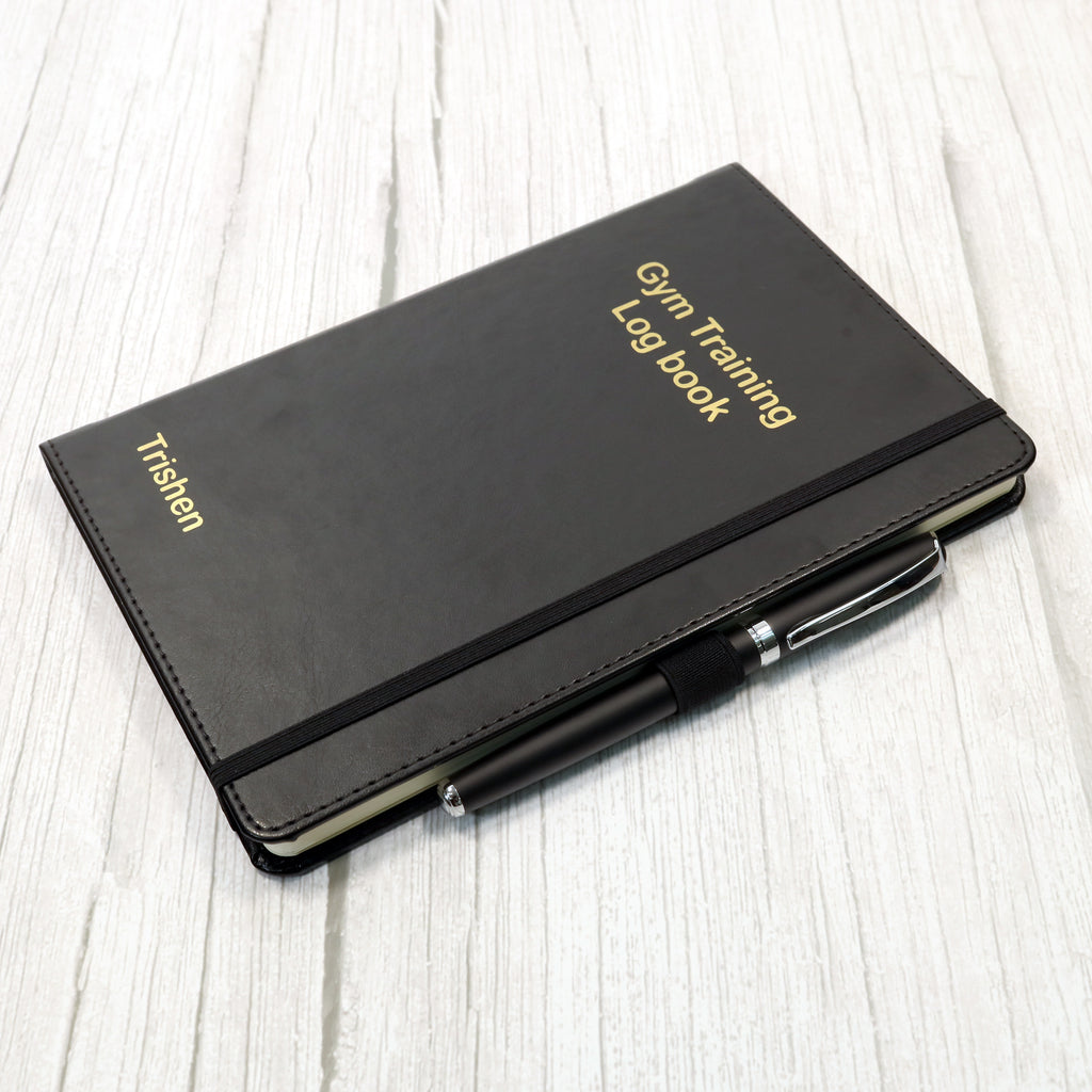 Personalised Premium Hardcover A5 Notebook Journal with Gold Embossing