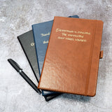 Personalised Premium Hardcover A5 Notebook Journal with Gold Embossing