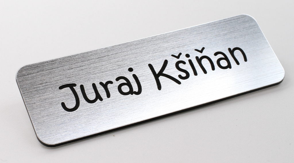 Personalised Premium Name Badge Staff ID Tag With Pin