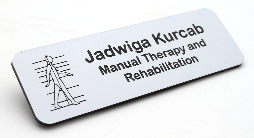Personalised Premium Name Badge Staff ID Tag With Pin
