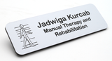 Personalised Premium Name Badge Staff ID Tag With Pin