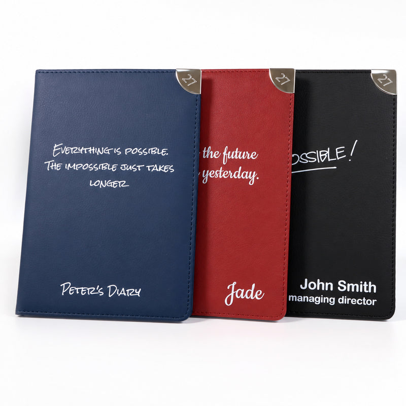 Personalised 2027 Diary Organiser, A5 size | Custom Printed Planner (UK dates)