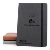 Personalised 2027 Executive Diary, A4/A5 Hardcover | Custom Engraved Organiser - UK dates