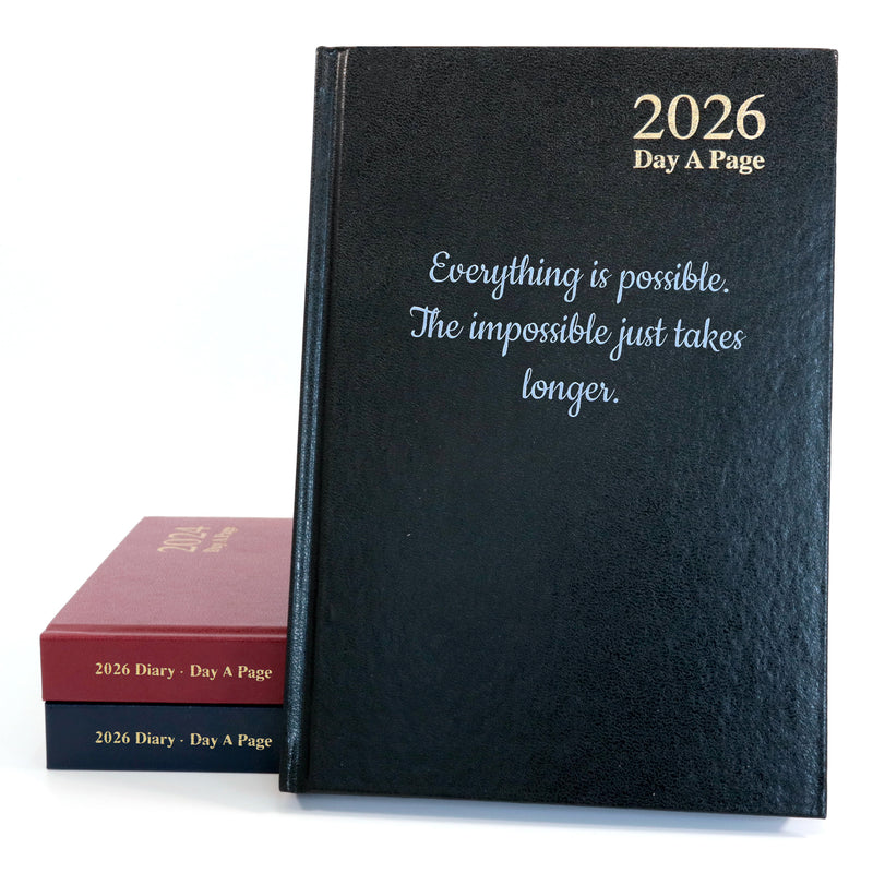 Personalised Premium Hardback Diary 2026, A4/A5 size | Custom printed Organiser (UK dates)