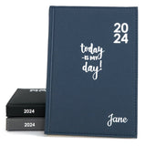 Personalised Custom Premium Diary Organiser 2024, A4, A5, A6 size, UK dates