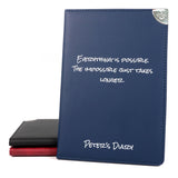 Personalised Executive Diary Organiser 2025 A5 size - UK dates and holidays