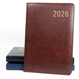 Personalised Premium Executive Diary Organiser 2026, A4/A5 size | Custom Engraved Planner (UK dates)