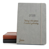 Personalised Hardcover Executive Diary 2026, A4/A5 | Custom Engraved Organiser - UK dates