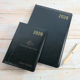 Personalised Premium Executive Diary Organiser 2026, A4/A5 size | Custom Engraved Planner (UK dates)