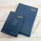 Personalised Premium Executive Diary Organiser 2026, A4/A5 size | Custom Engraved Planner (UK dates)