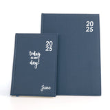 Personalised Custom Premium Diary Organiser 2025, A4, A5 size, UK dates