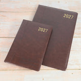 Personalised Executive 2027 Diary Organiser, A4/A5 size | Custom Engraved Planner (UK dates)