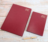 Personalised 2027 Hardback Diary , A4/A5 size | Custom printed Planner (UK dates)