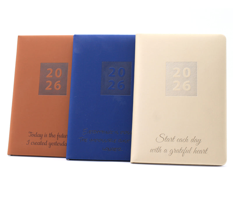 Personalised Hardcover Fashion Diary Organiser 2026  | Custom Engraved Planner