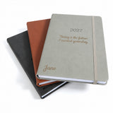 Personalised 2027 Executive Diary, A4/A5 Hardcover | Custom Engraved Organiser - UK dates