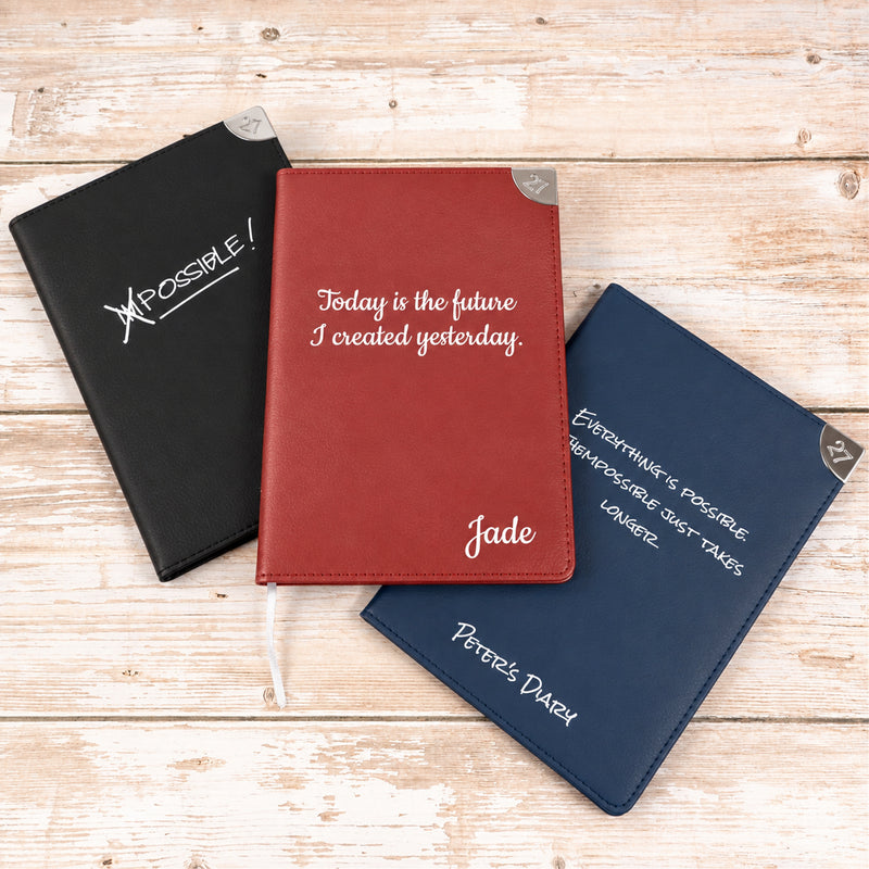 Personalised 2027 Diary Organiser, A5 size | Custom Printed Planner (UK dates)