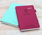 Personalised Design 2027 Diary Organiser | Laser Engraved Planner - A5 size, UK dates