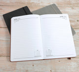 Personalised Hardcover Executive Diary 2026, A4/A5 | Custom Engraved Organiser - UK dates