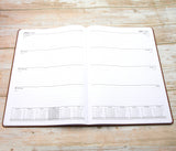 Personalised Premium Executive Diary Organiser 2026, A4/A5 size | Custom Engraved Planner (UK dates)